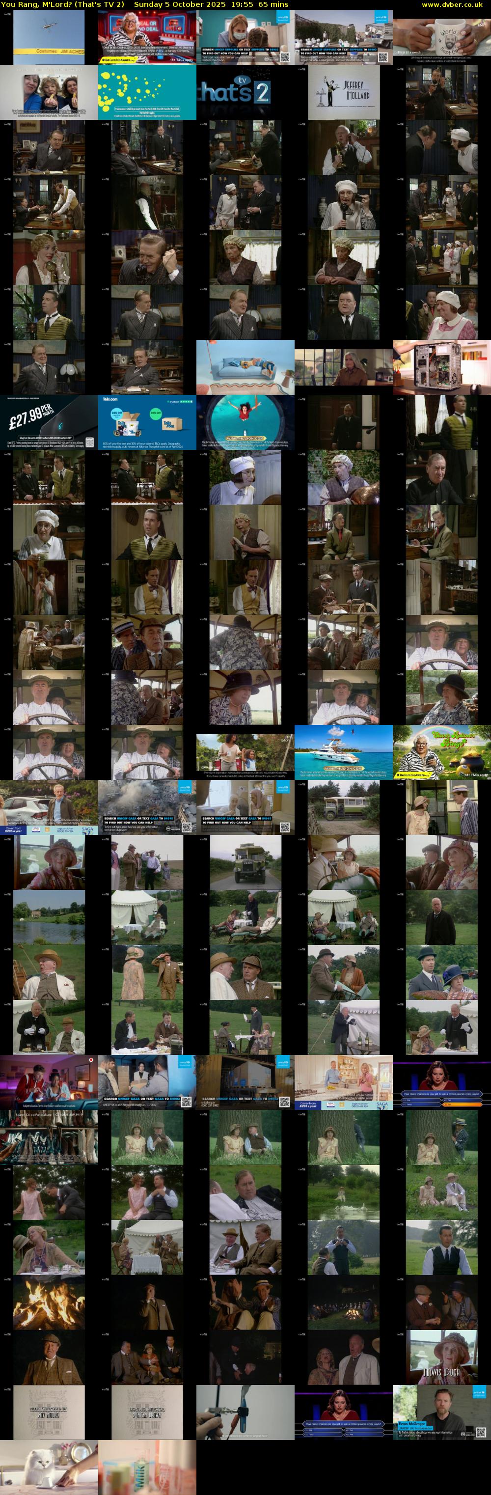 You Rang, M'Lord? (That's TV 2) Sunday 5 October 2025 19:55 - 21:00