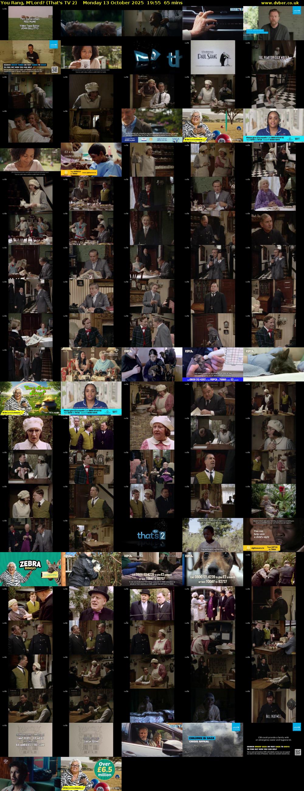 You Rang, M'Lord? (That's TV 2) Monday 13 October 2025 19:55 - 21:00