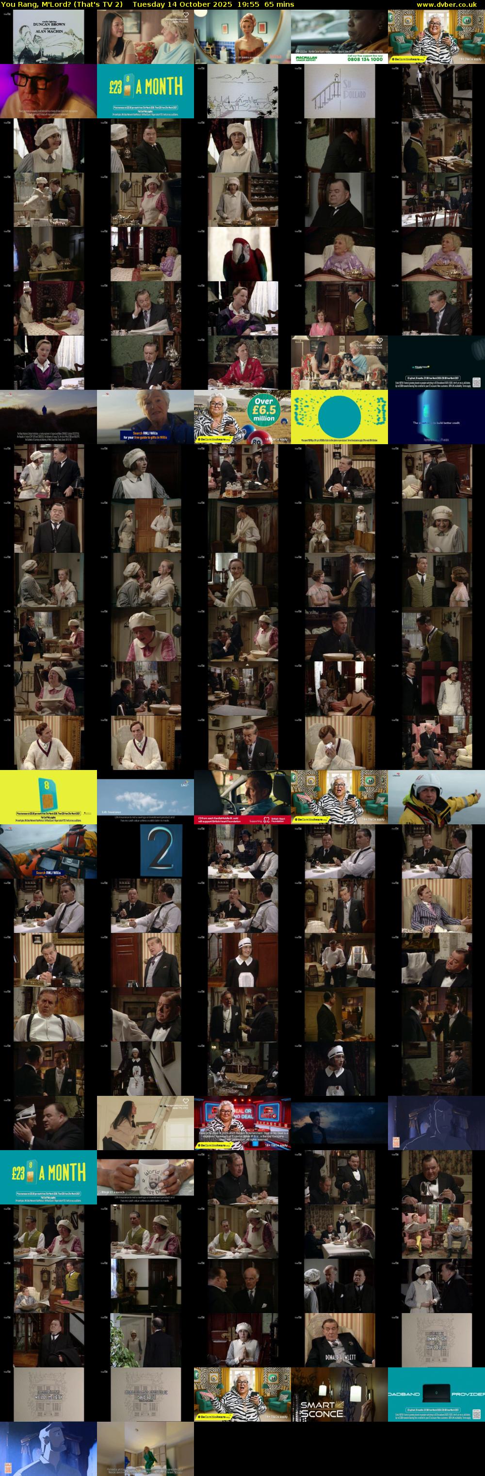 You Rang, M'Lord? (That's TV 2) Tuesday 14 October 2025 19:55 - 21:00
