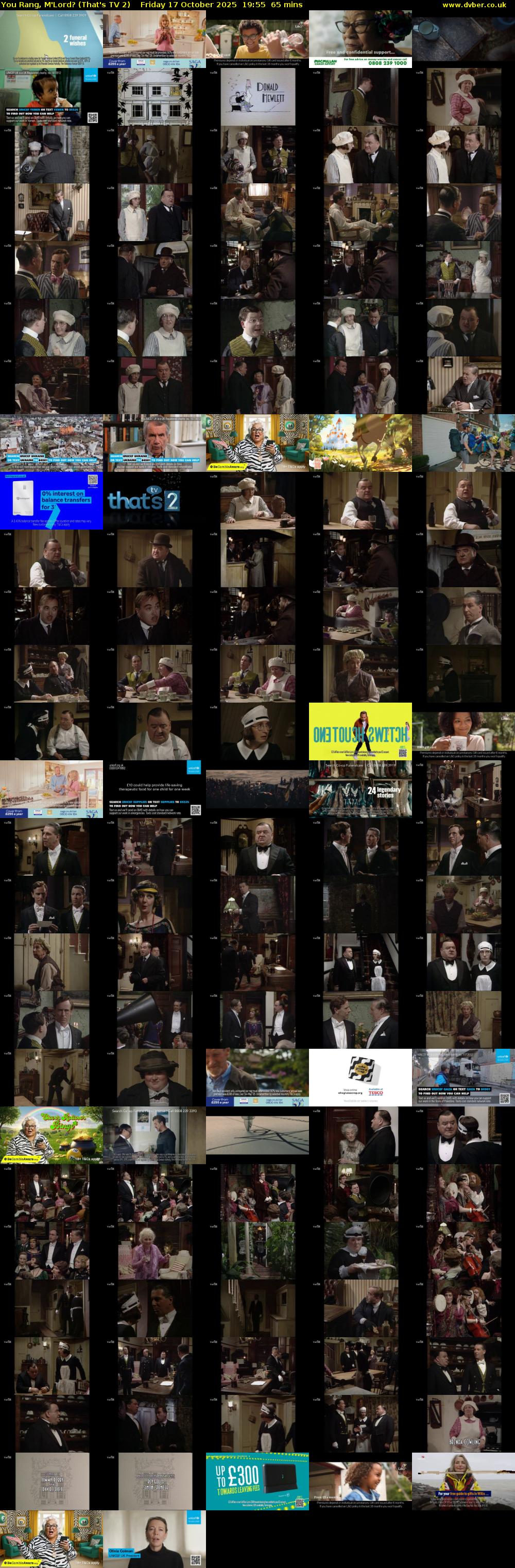 You Rang, M'Lord? (That's TV 2) Friday 17 October 2025 19:55 - 21:00