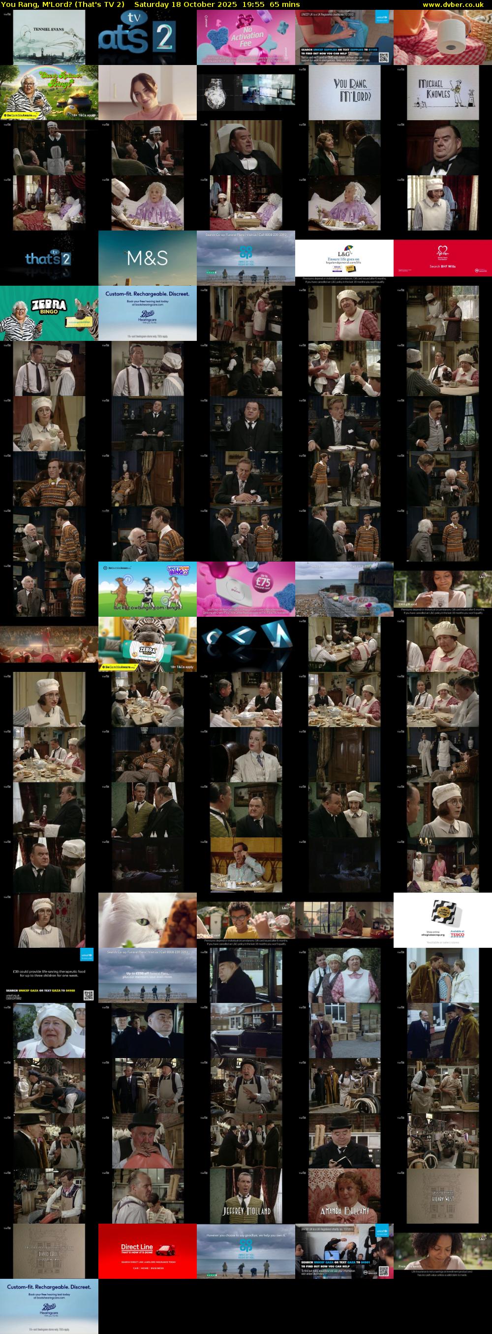 You Rang, M'Lord? (That's TV 2) Saturday 18 October 2025 19:55 - 21:00