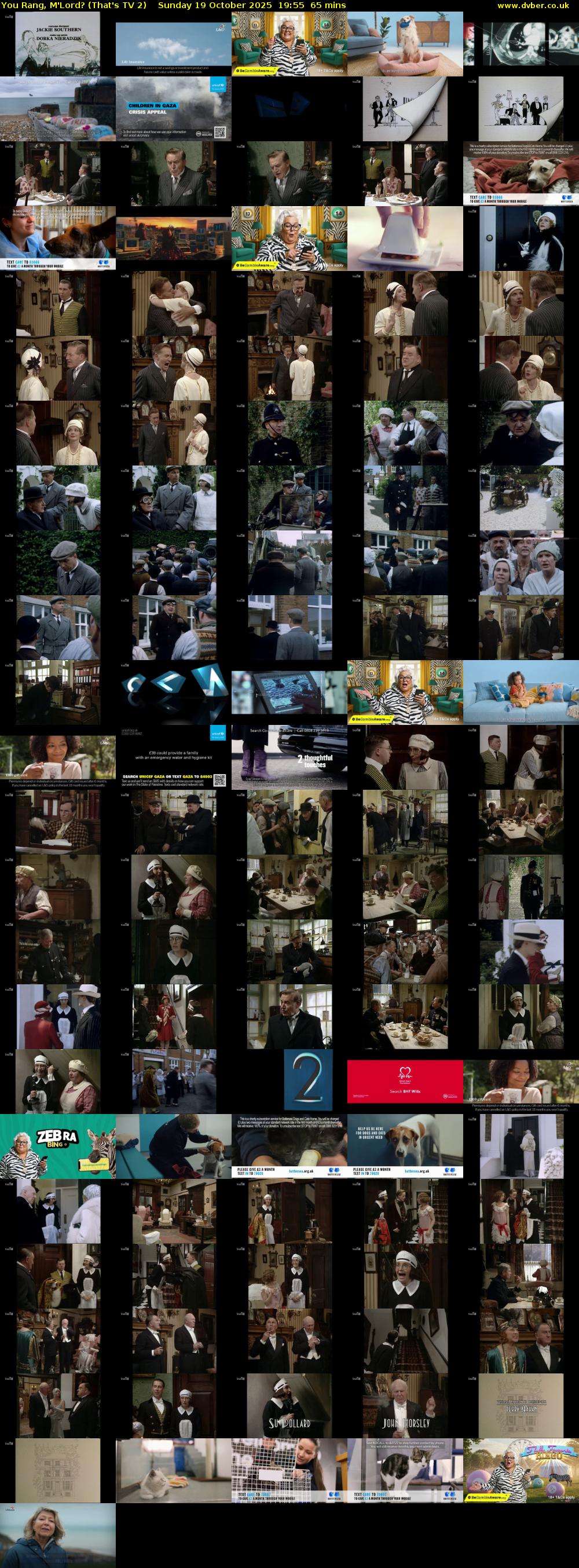 You Rang, M'Lord? (That's TV 2) Sunday 19 October 2025 19:55 - 21:00