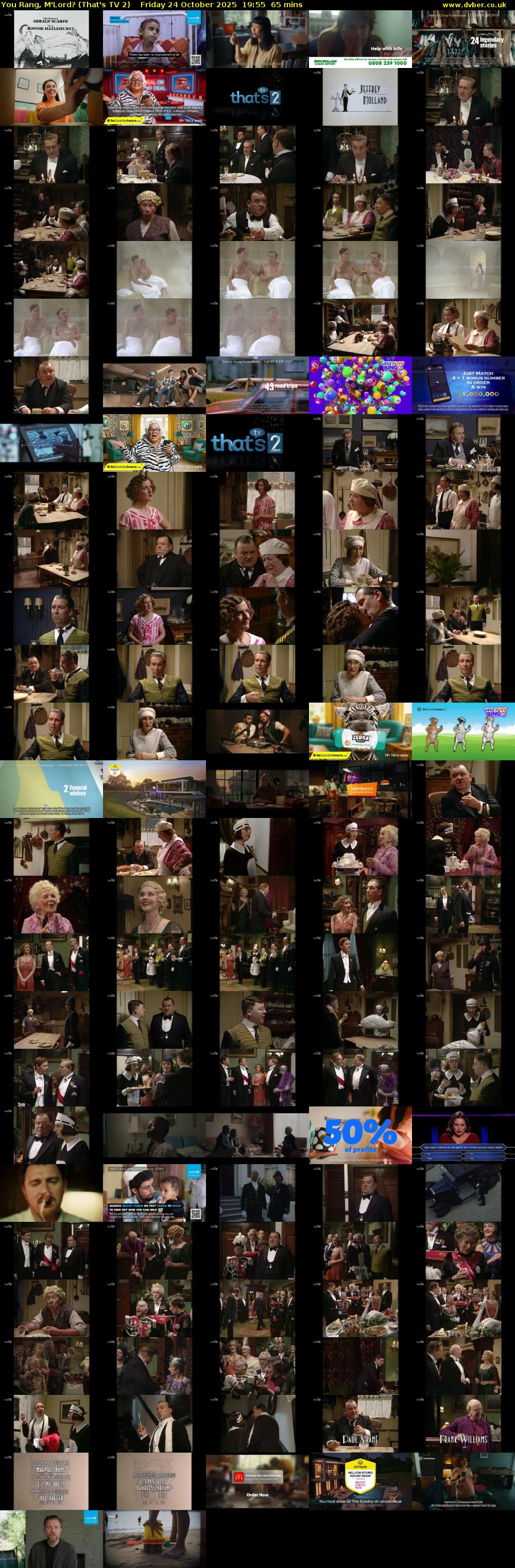 You Rang, M'Lord? (That's TV 2) Friday 24 October 2025 19:55 - 21:00