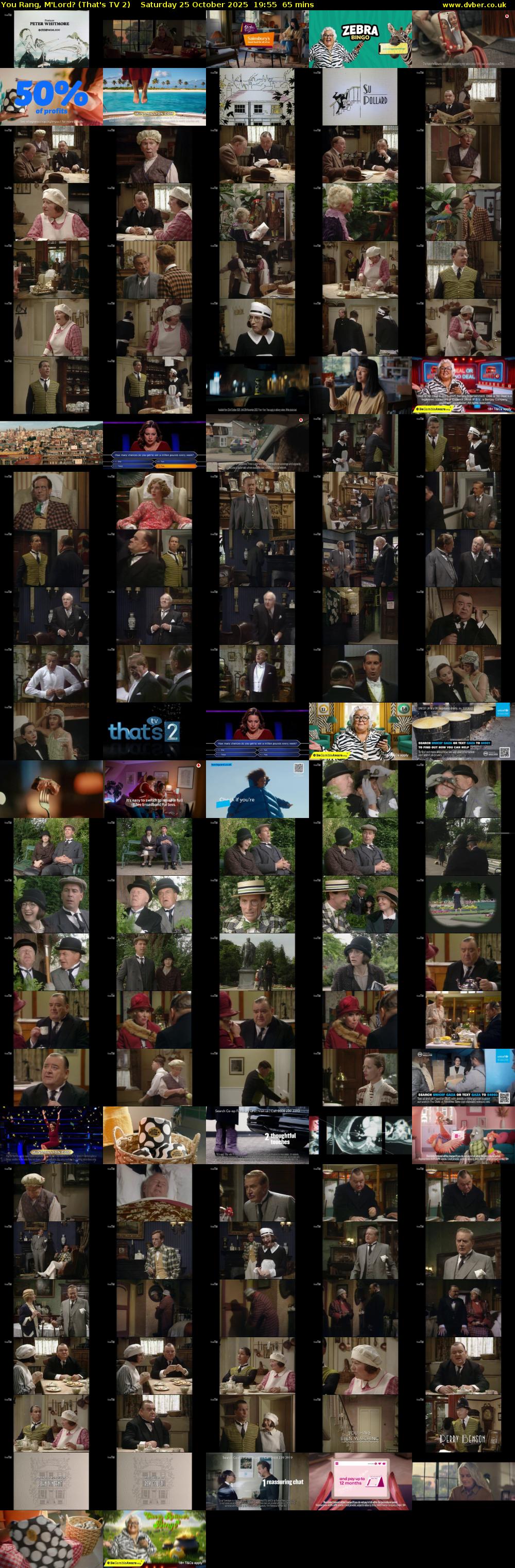 You Rang, M'Lord? (That's TV 2) Saturday 25 October 2025 19:55 - 21:00