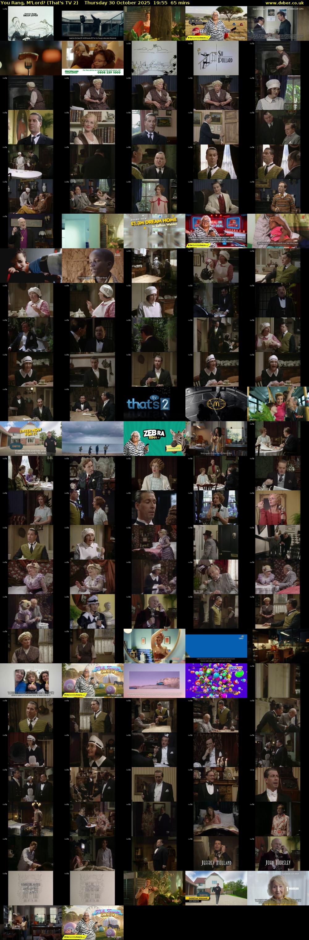 You Rang, M'Lord? (That's TV 2) Thursday 30 October 2025 19:55 - 21:00