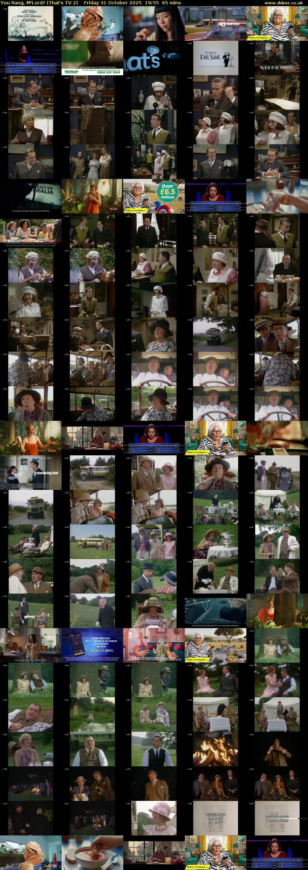 You Rang, M'Lord? (That's TV 2) Friday 31 October 2025 19:55 - 21:00