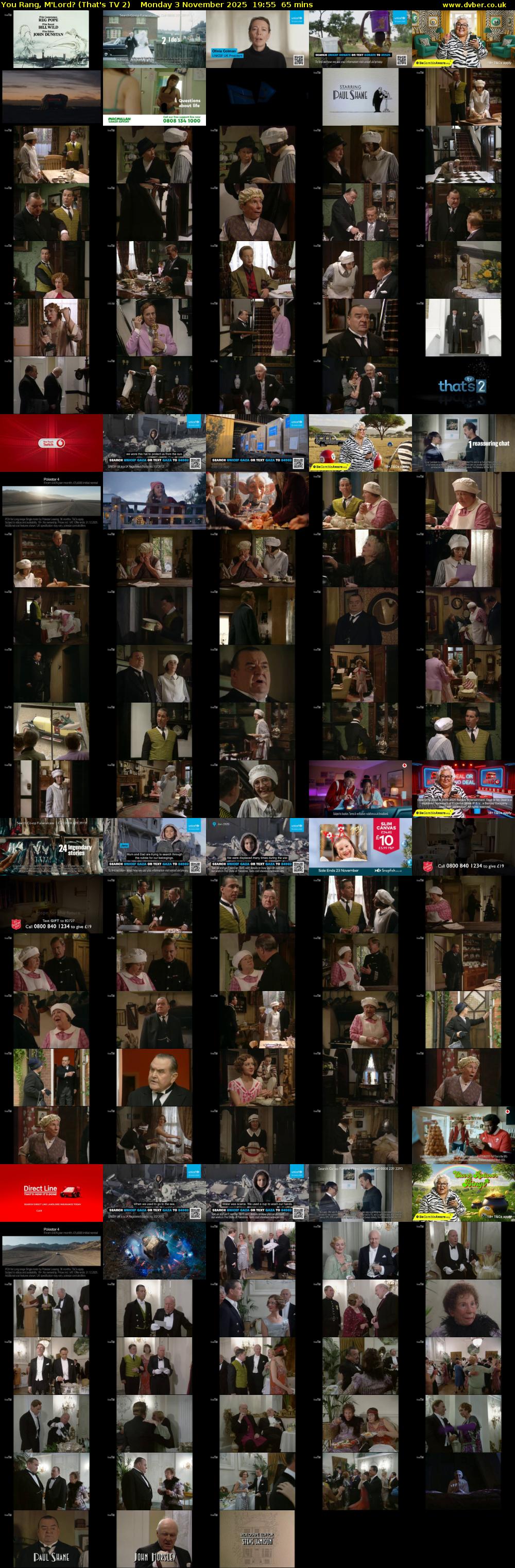 You Rang, M'Lord? (That's TV 2) Monday 3 November 2025 19:55 - 21:00