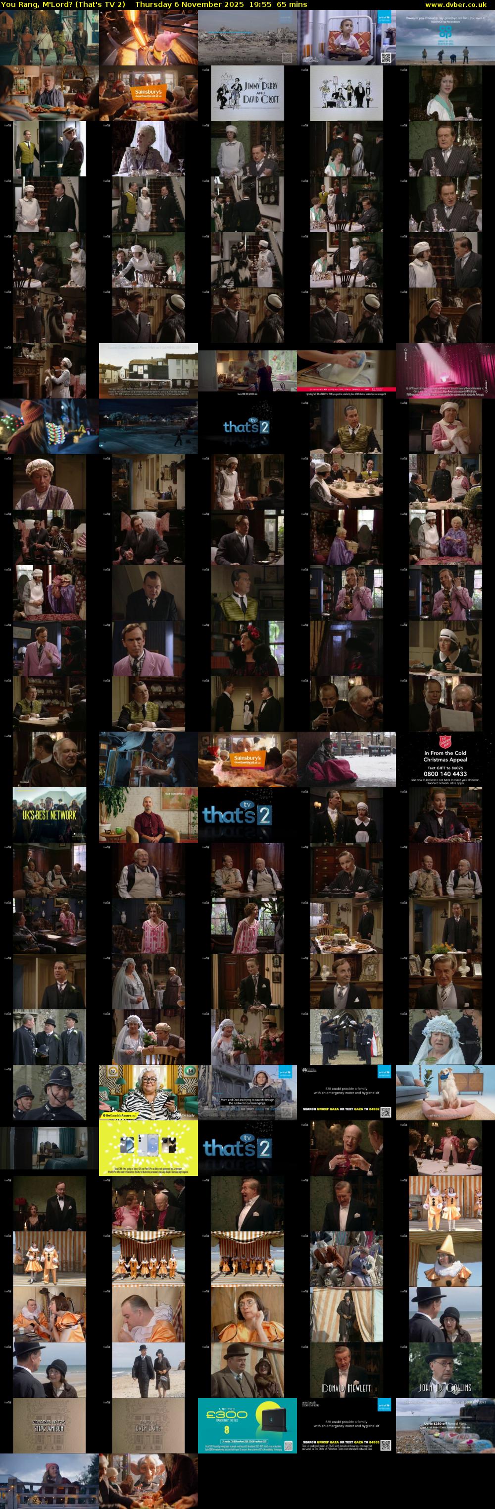 You Rang, M'Lord? (That's TV 2) Thursday 6 November 2025 19:55 - 21:00