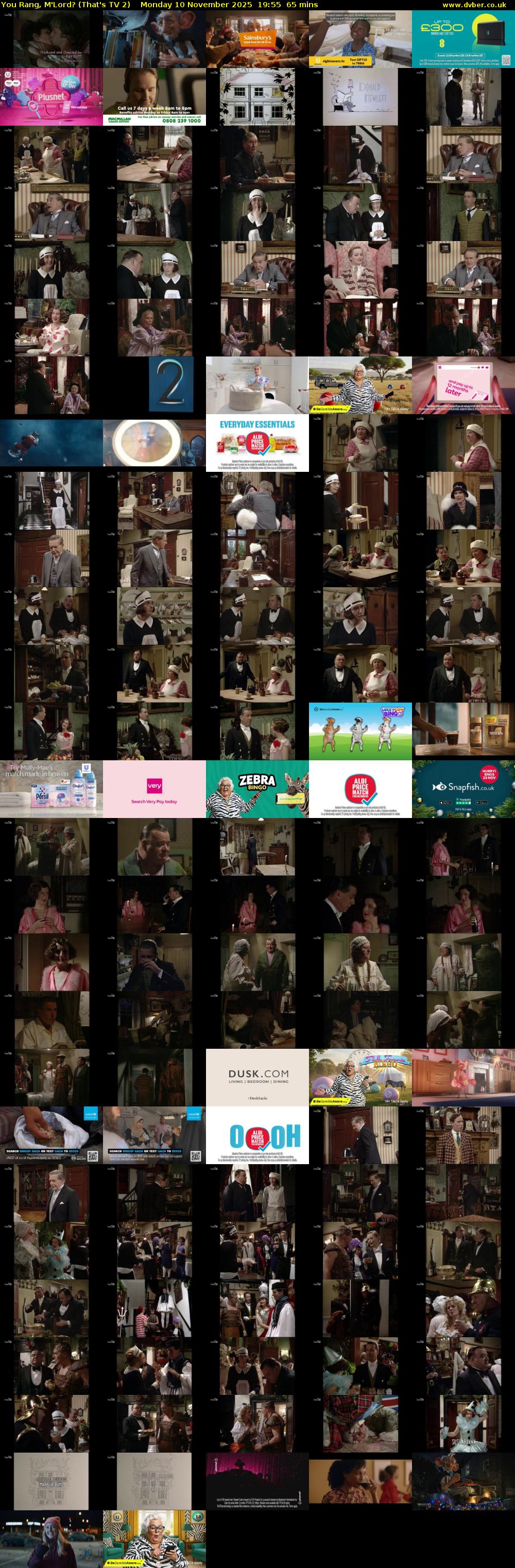 You Rang, M'Lord? (That's TV 2) Monday 10 November 2025 19:55 - 21:00