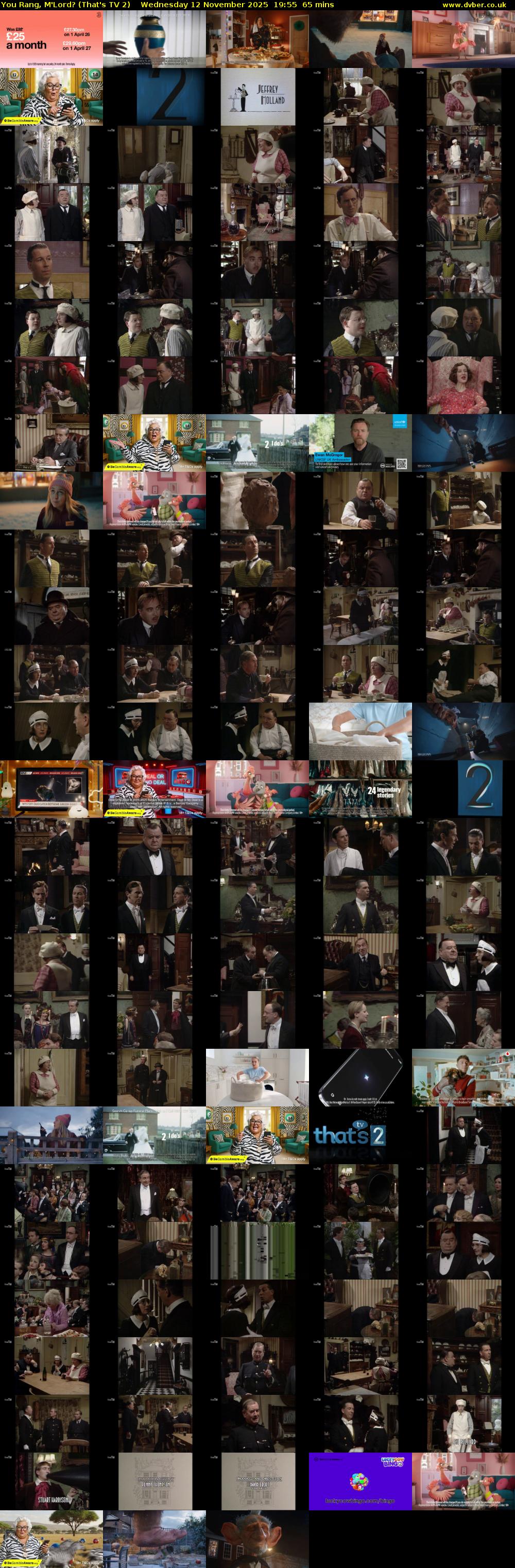 You Rang, M'Lord? (That's TV 2) Wednesday 12 November 2025 19:55 - 21:00