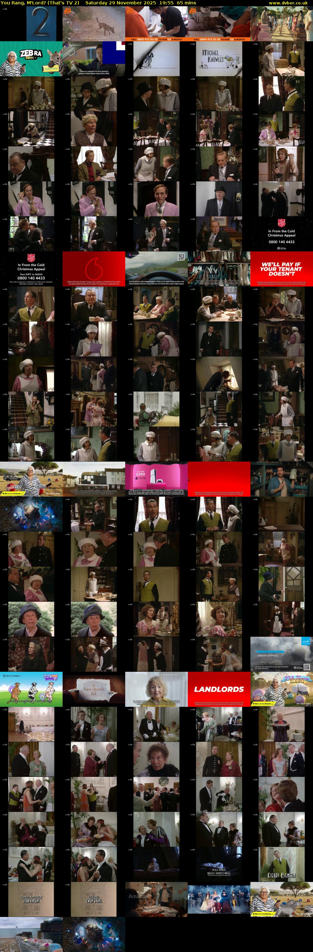 You Rang, M'Lord? (That's TV 2) Saturday 29 November 2025 19:55 - 21:00