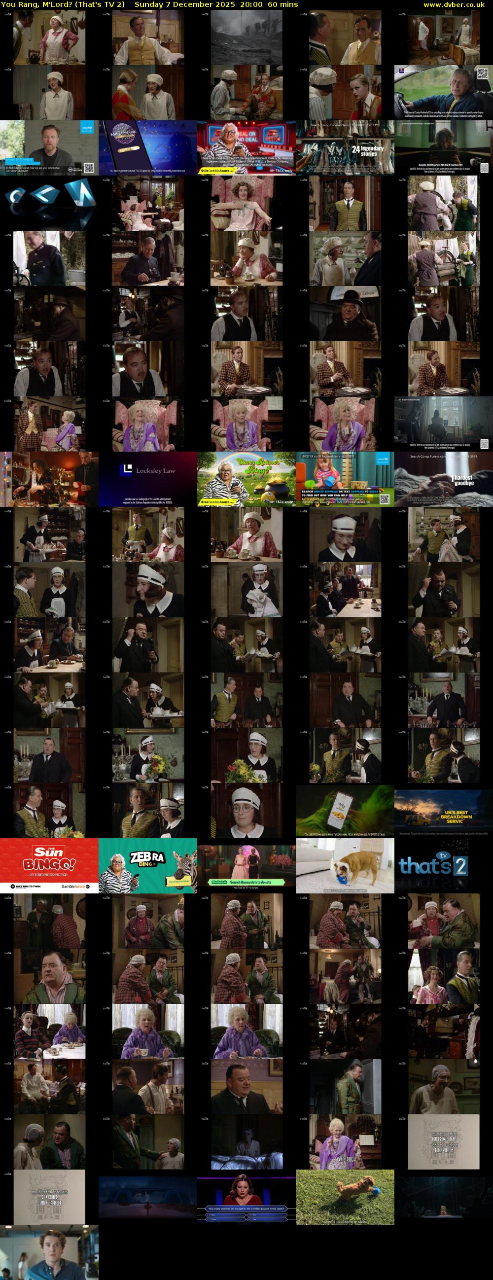 You Rang, M'Lord? (That's TV 2) Sunday 7 December 2025 20:00 - 21:00