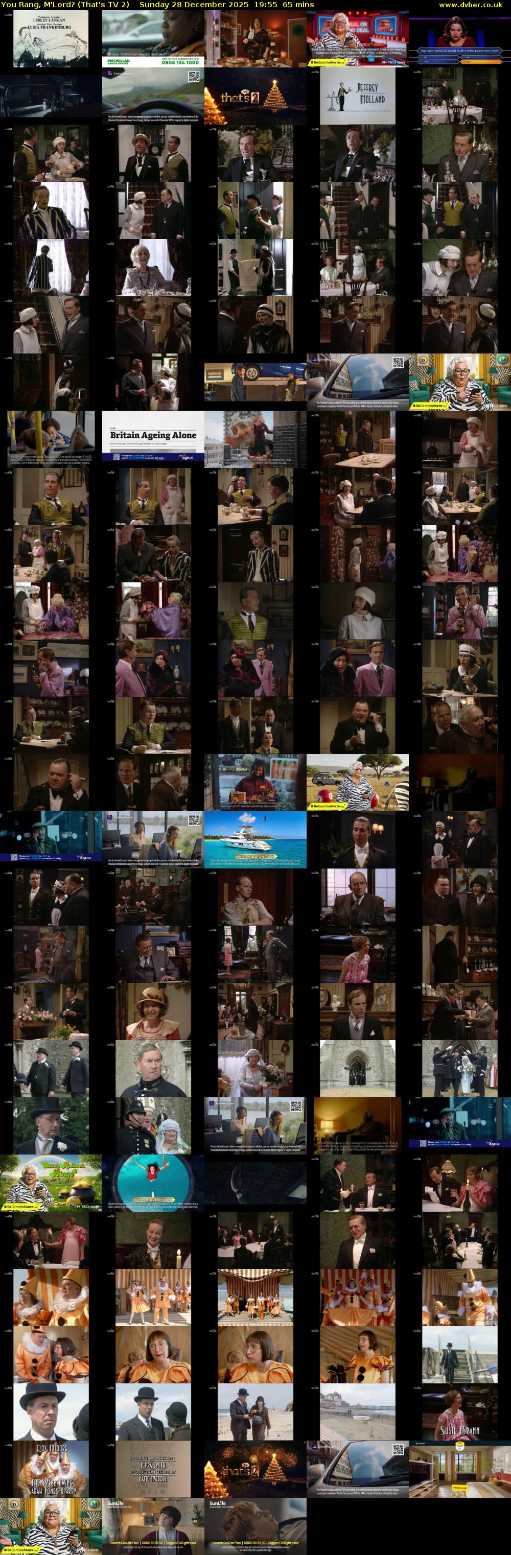 You Rang, M'Lord? (That's TV 2) Sunday 28 December 2025 19:55 - 21:00