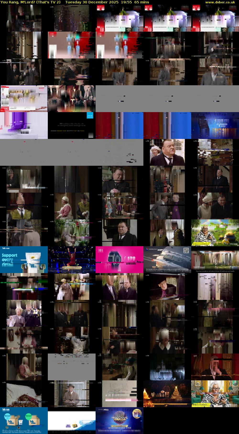 You Rang, M'Lord? (That's TV 2) Tuesday 30 December 2025 19:55 - 21:00