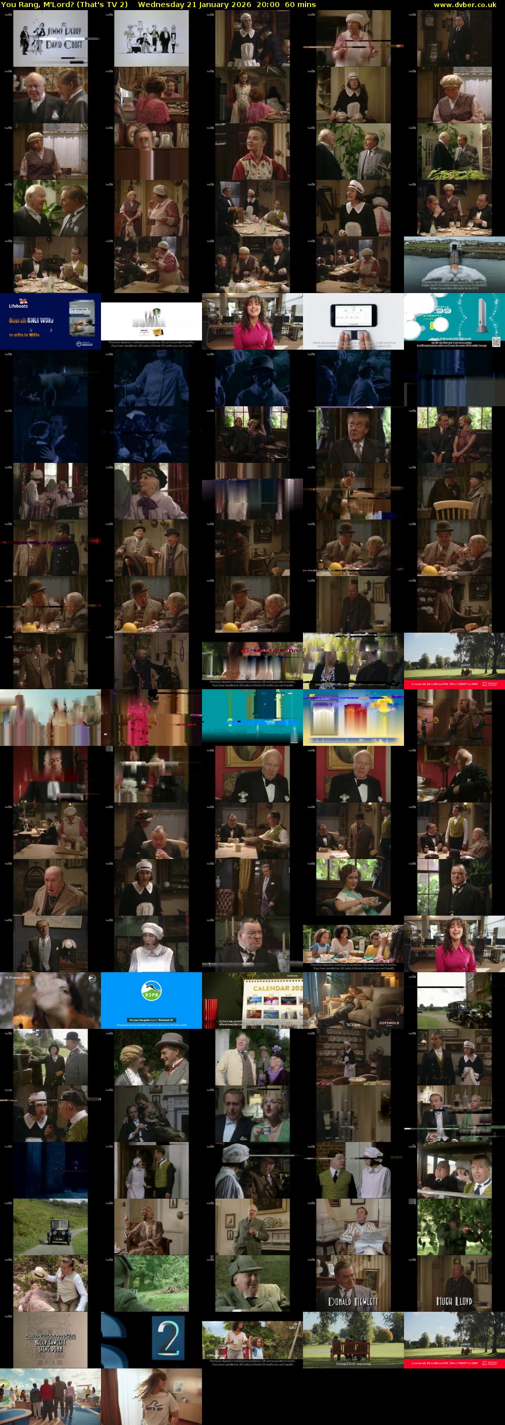 You Rang, M'Lord? (That's TV 2) Wednesday 21 January 2026 20:00 - 21:00