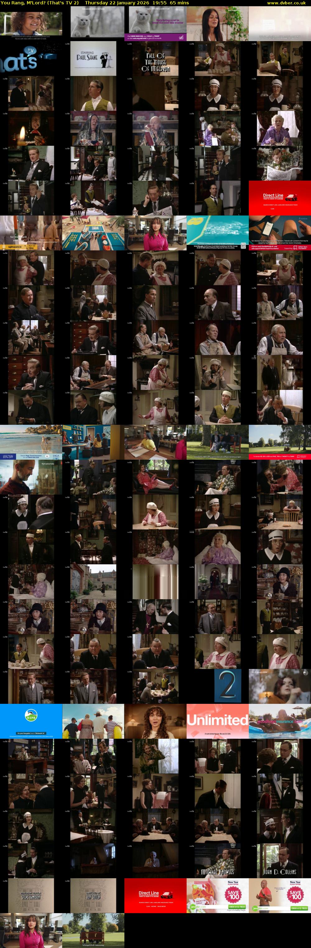 You Rang, M'Lord? (That's TV 2) Thursday 22 January 2026 19:55 - 21:00