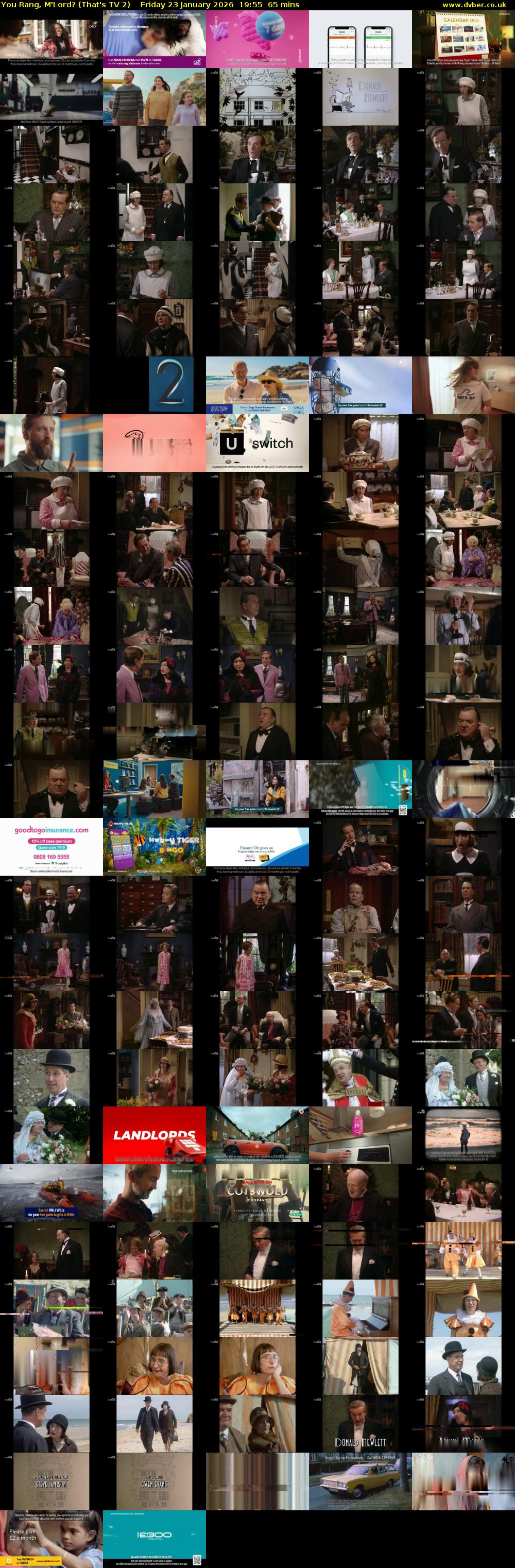 You Rang, M'Lord? (That's TV 2) Friday 23 January 2026 19:55 - 21:00