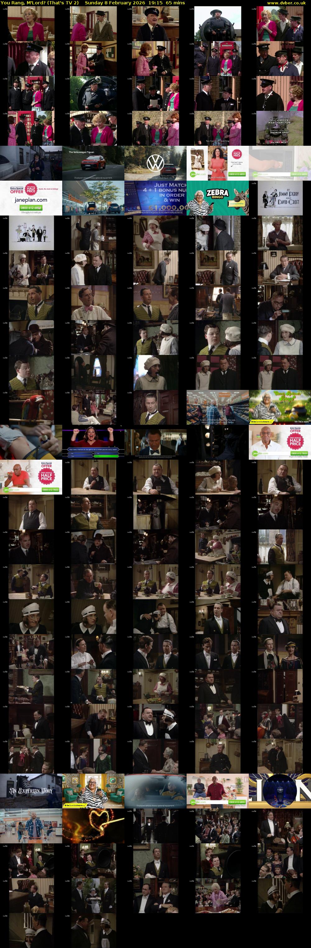 You Rang, M'Lord? (That's TV 2) Sunday 8 February 2026 19:15 - 20:20