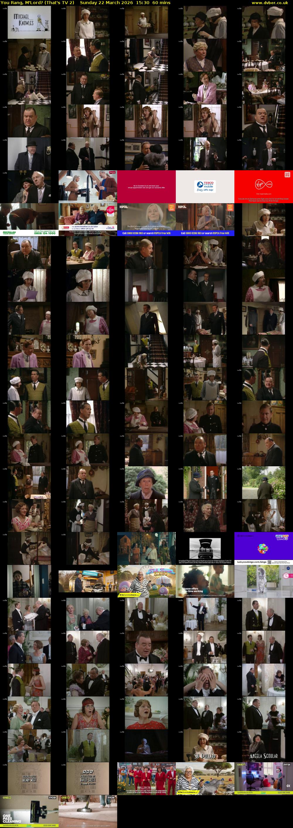 You Rang, M'Lord? (That's TV 2) Sunday 22 March 2026 15:30 - 16:30