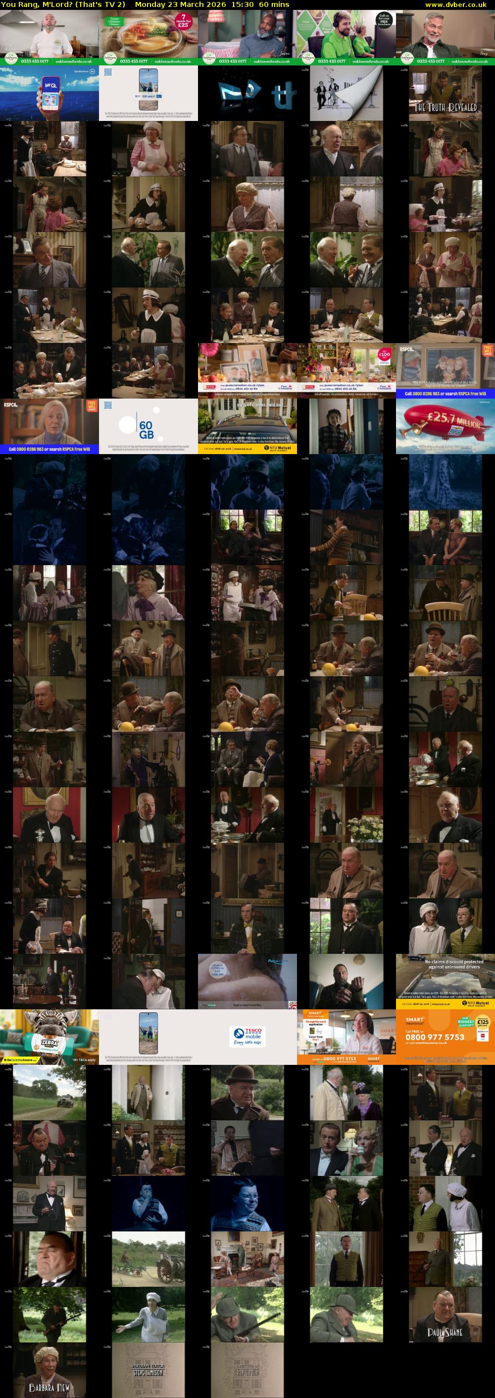 You Rang, M'Lord? (That's TV 2) Monday 23 March 2026 15:30 - 16:30