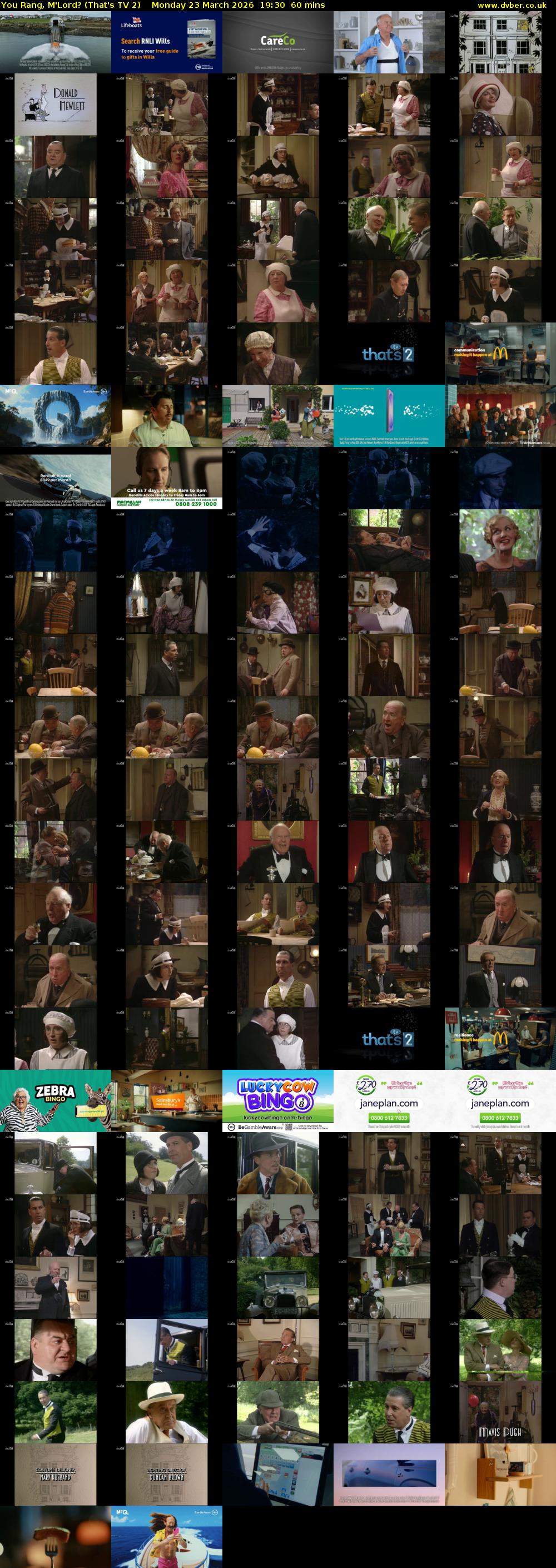 You Rang, M'Lord? (That's TV 2) Monday 23 March 2026 19:30 - 20:30