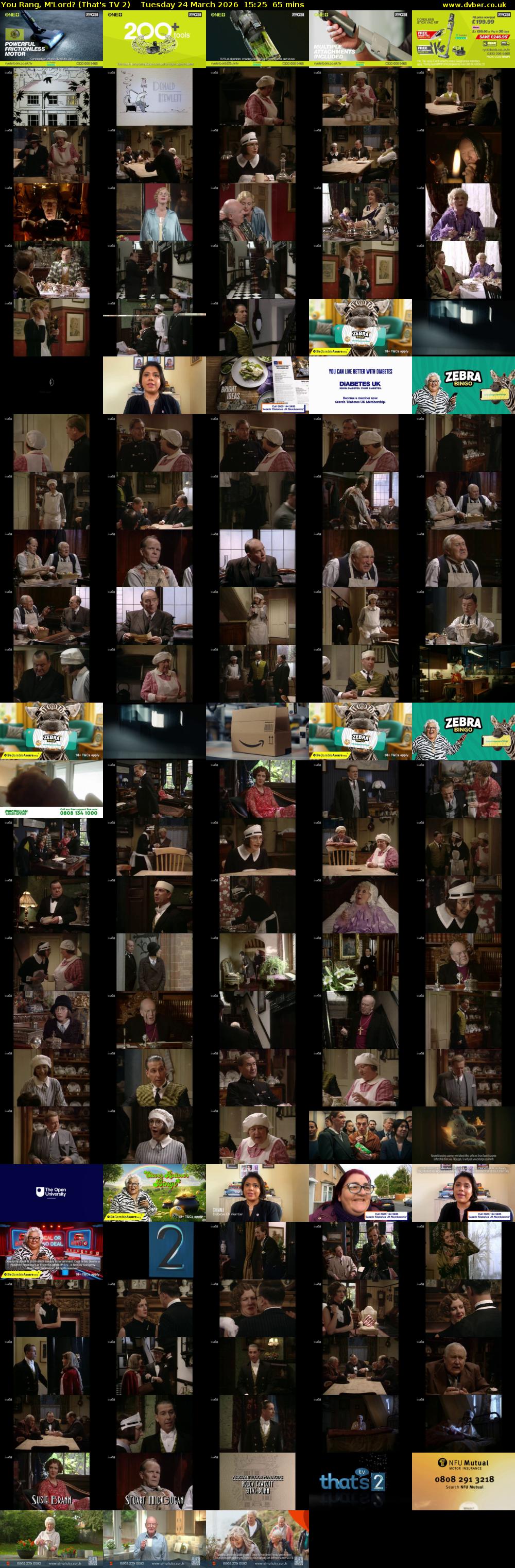You Rang, M'Lord? (That's TV 2) Tuesday 24 March 2026 15:25 - 16:30