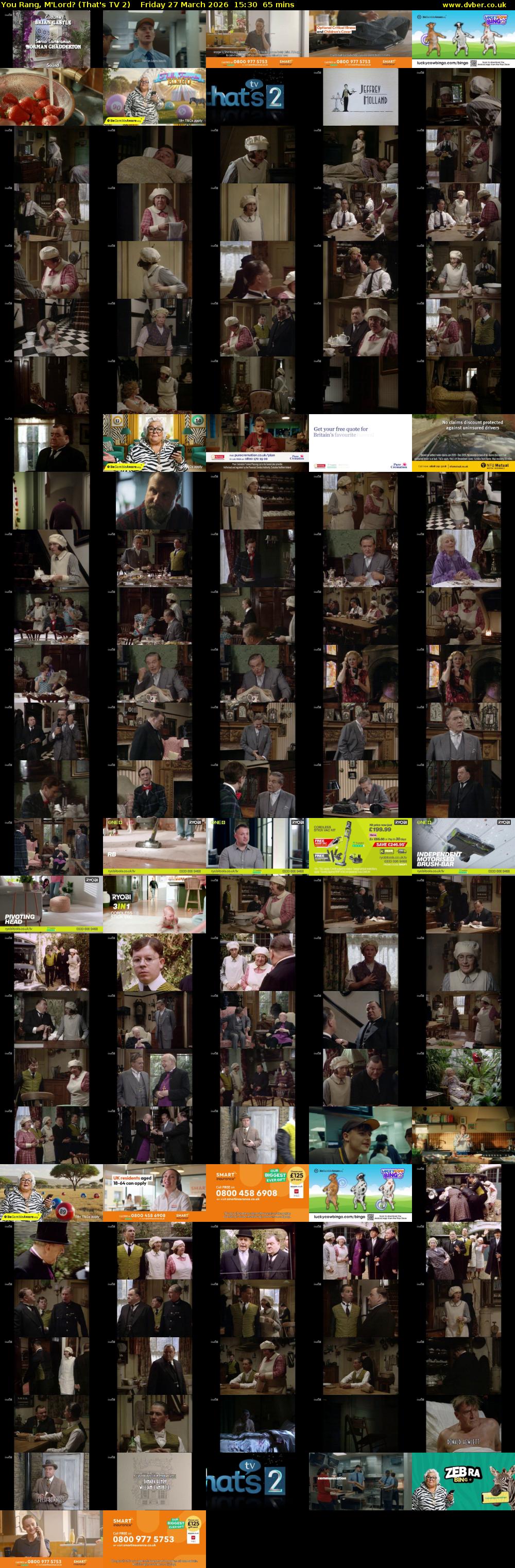 You Rang, M'Lord? (That's TV 2) Friday 27 March 2026 15:30 - 16:35