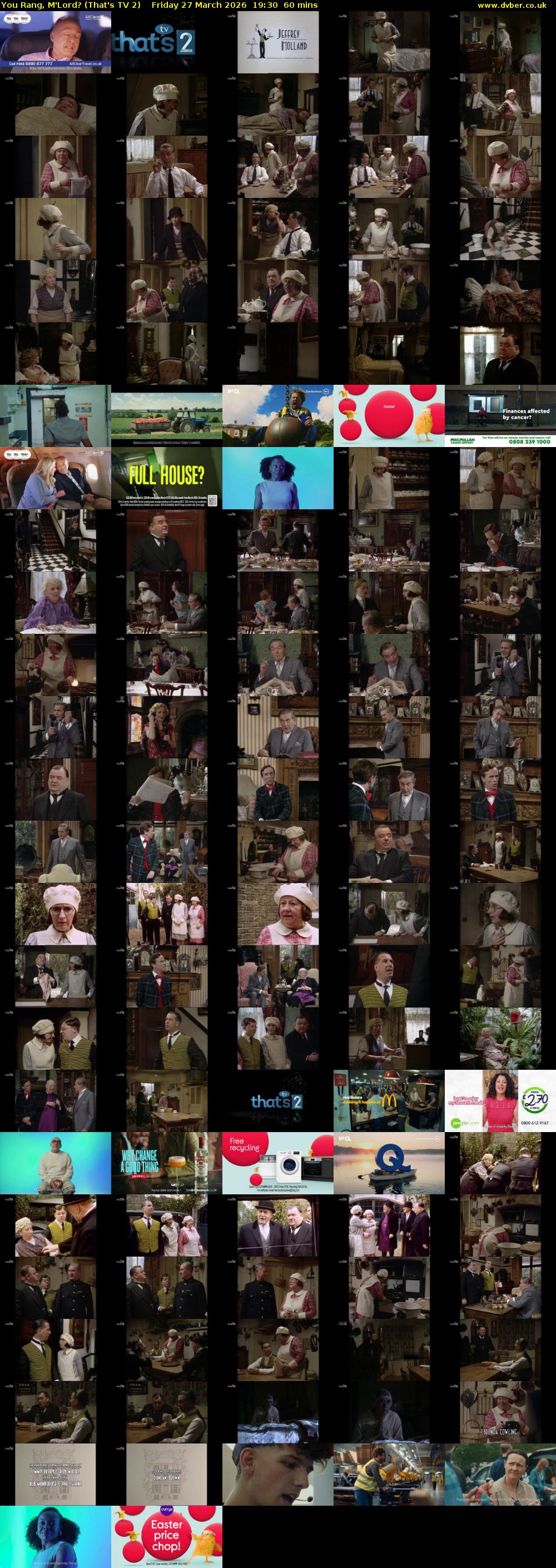 You Rang, M'Lord? (That's TV 2) Friday 27 March 2026 19:30 - 20:30