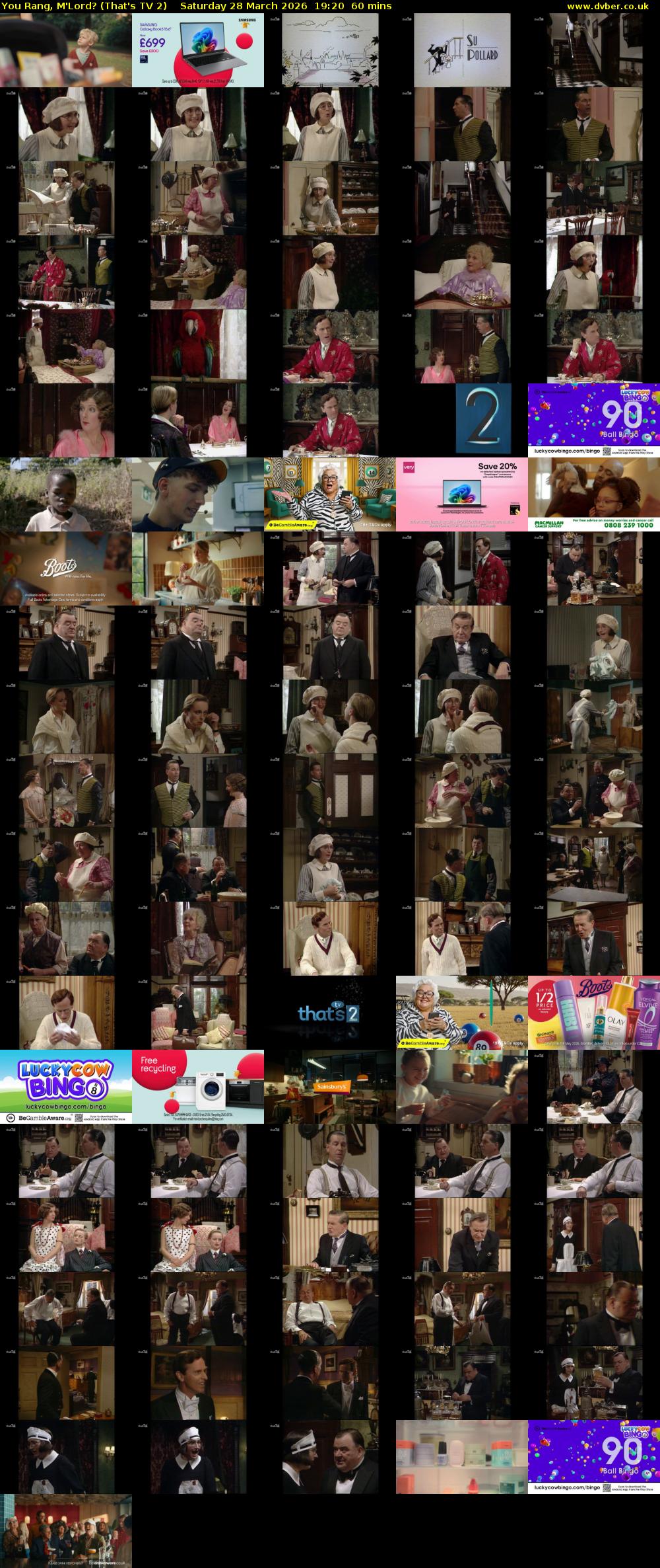 You Rang, M'Lord? (That's TV 2) Saturday 28 March 2026 19:20 - 20:20