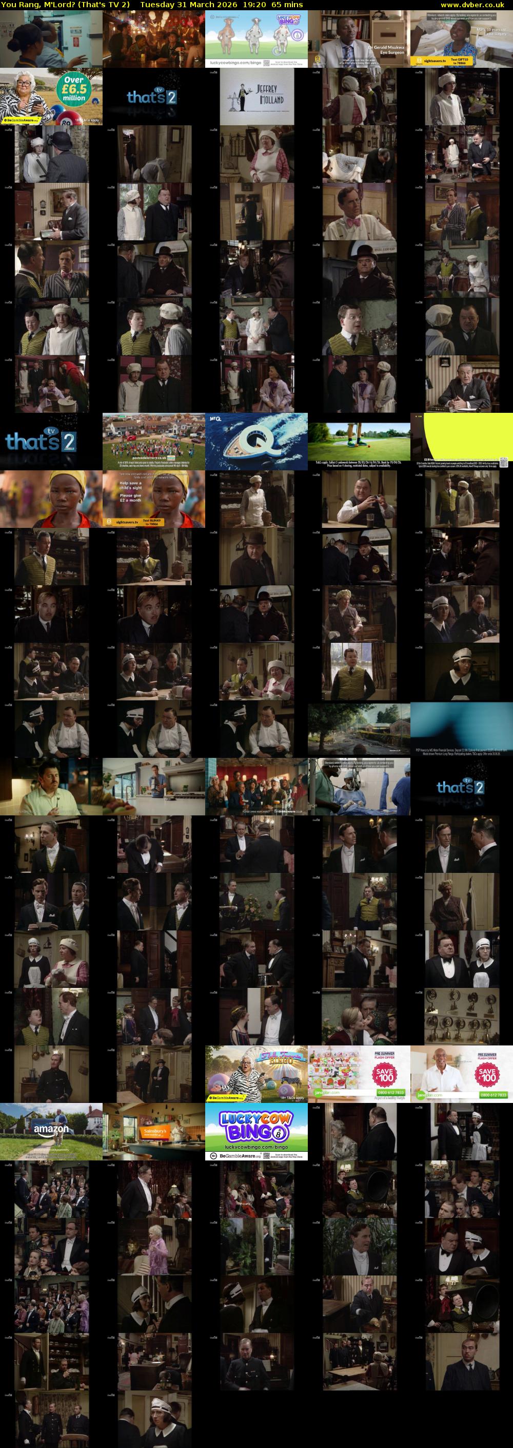 You Rang, M'Lord? (That's TV 2) Tuesday 31 March 2026 19:20 - 20:25