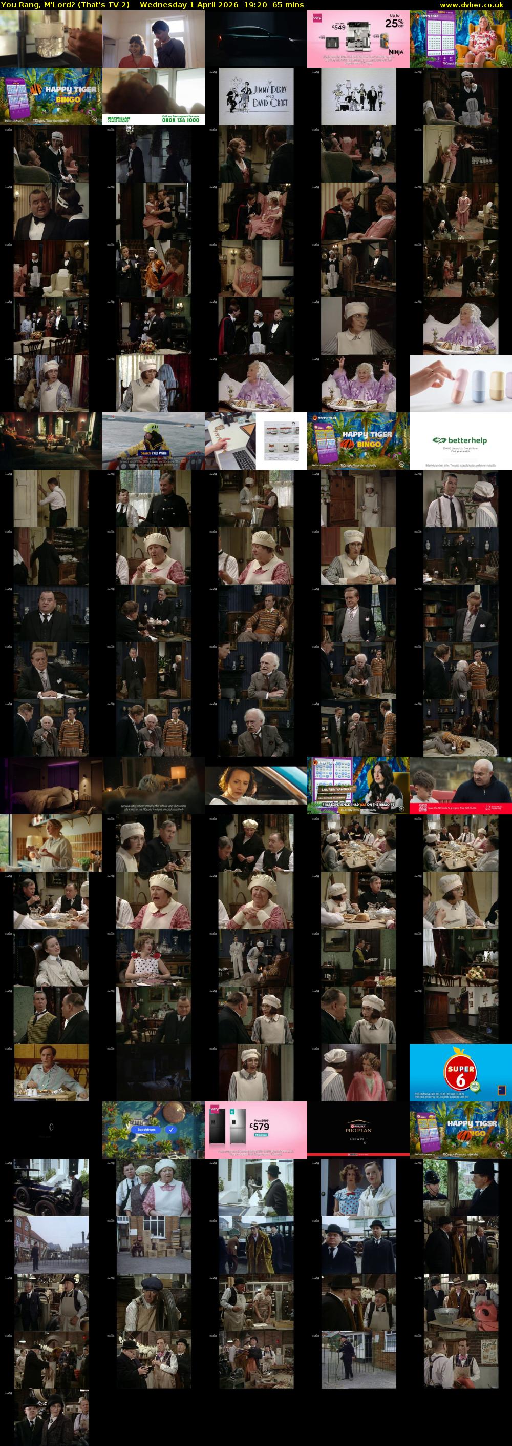 You Rang, M'Lord? (That's TV 2) Wednesday 1 April 2026 19:20 - 20:25