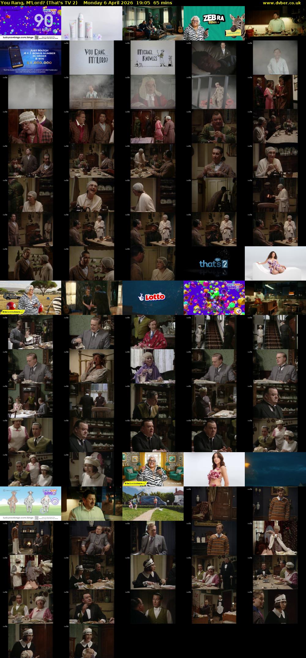 You Rang, M'Lord? (That's TV 2) Monday 6 April 2026 19:05 - 20:10