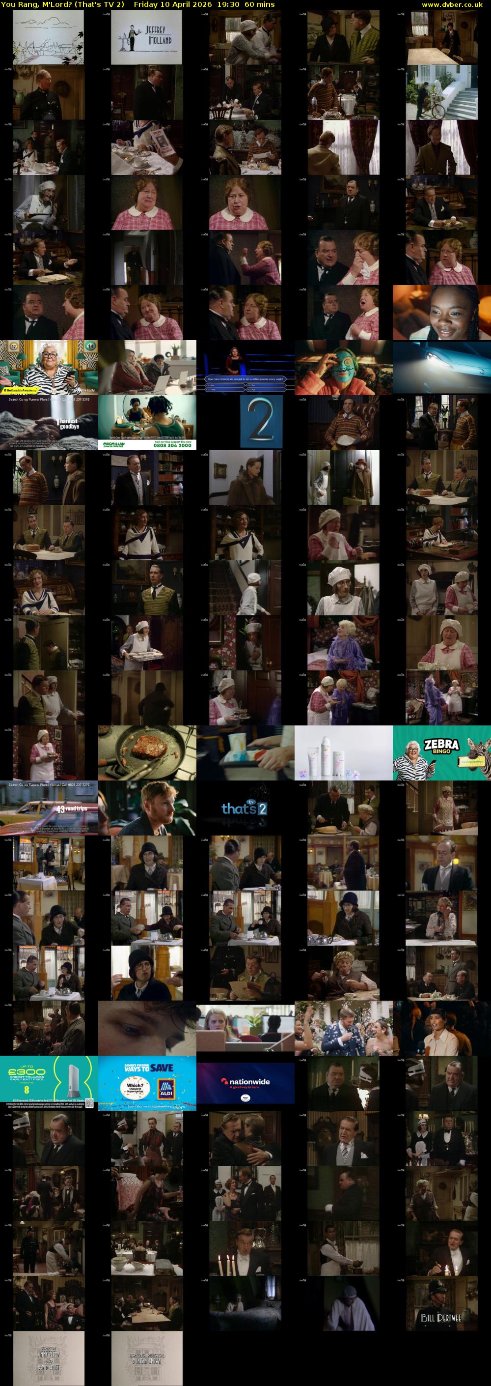 You Rang, M'Lord? (That's TV 2) Friday 10 April 2026 19:30 - 20:30