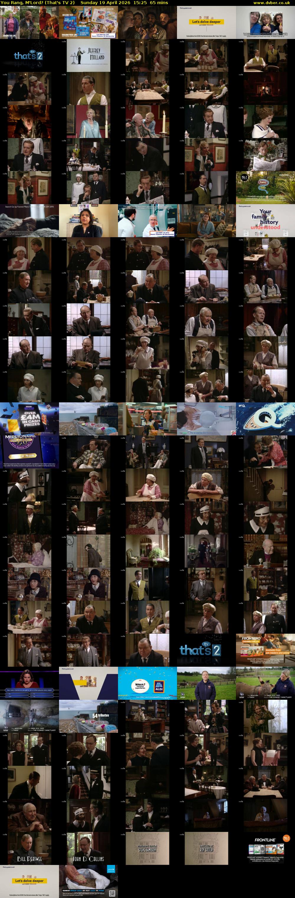 You Rang, M'Lord? (That's TV 2) Sunday 19 April 2026 15:25 - 16:30