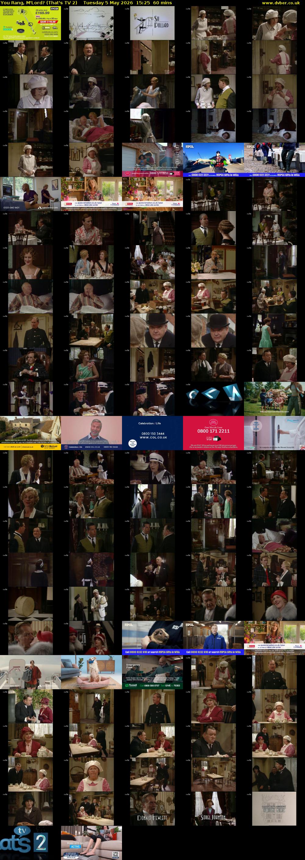 You Rang, M'Lord? (That's TV 2) Tuesday 5 May 2026 15:25 - 16:25