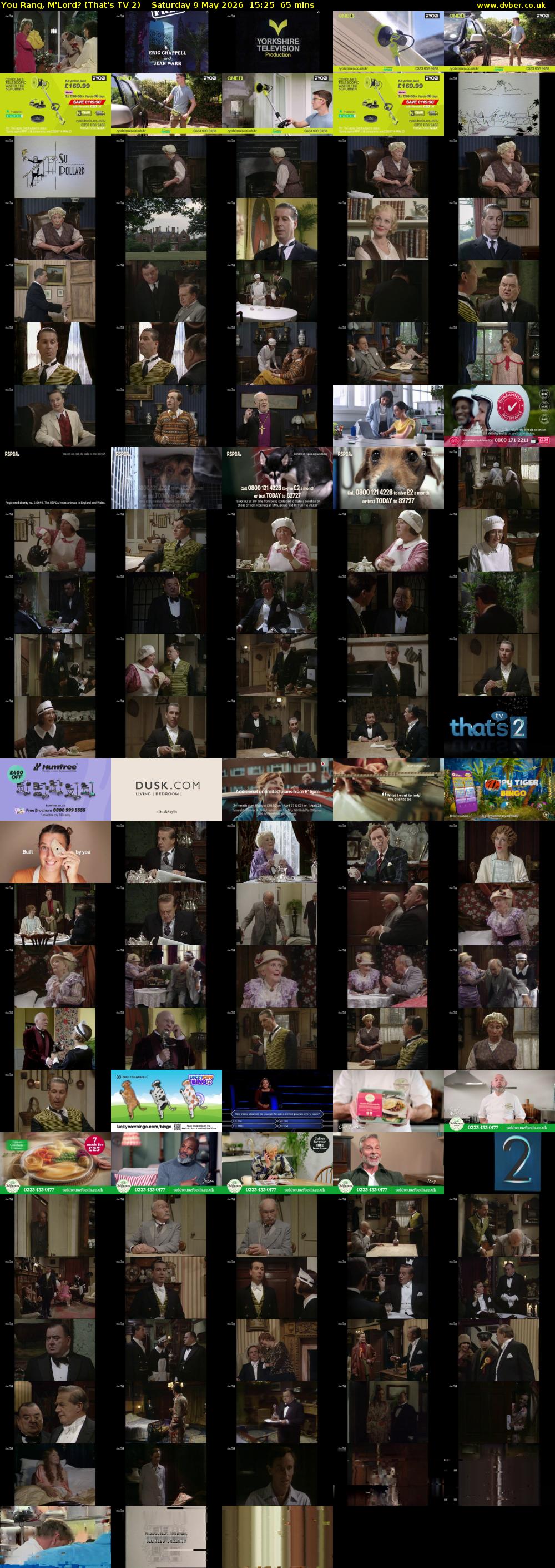 You Rang, M'Lord? (That's TV 2) Saturday 9 May 2026 15:25 - 16:30