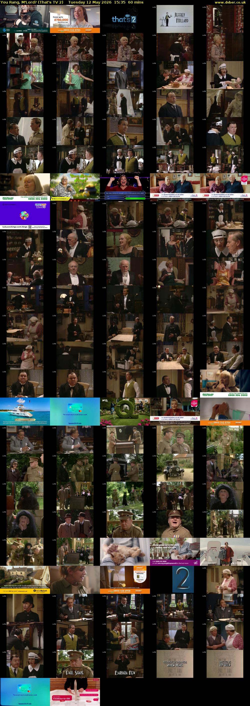 You Rang, M'Lord? (That's TV 2) Tuesday 12 May 2026 15:35 - 16:35