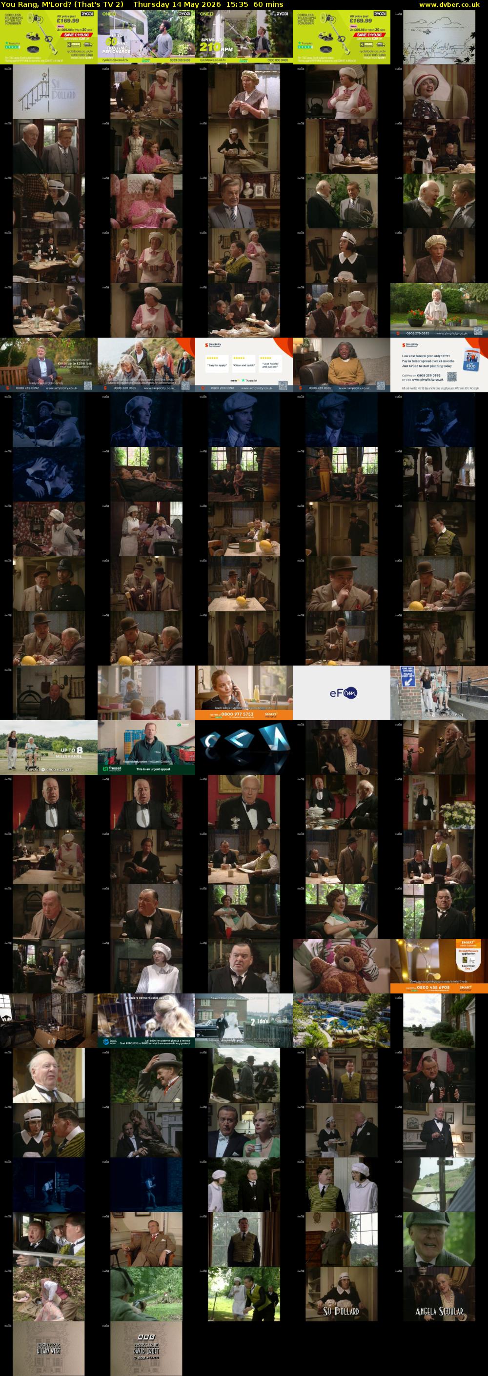 You Rang, M'Lord? (That's TV 2) Thursday 14 May 2026 15:35 - 16:35