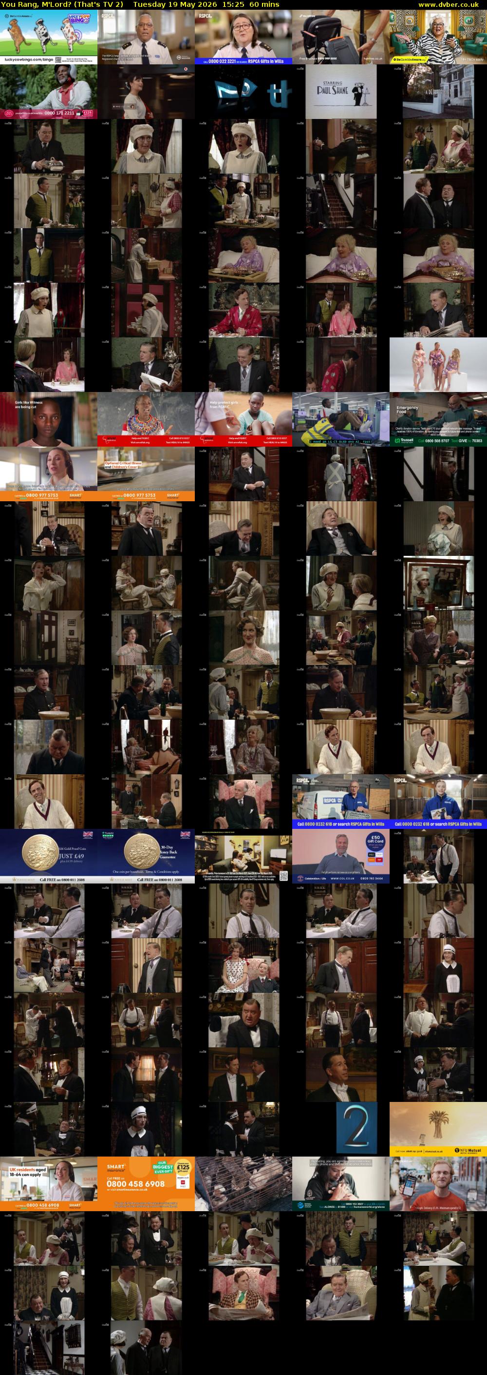 You Rang, M'Lord? (That's TV 2) Tuesday 19 May 2026 15:25 - 16:25