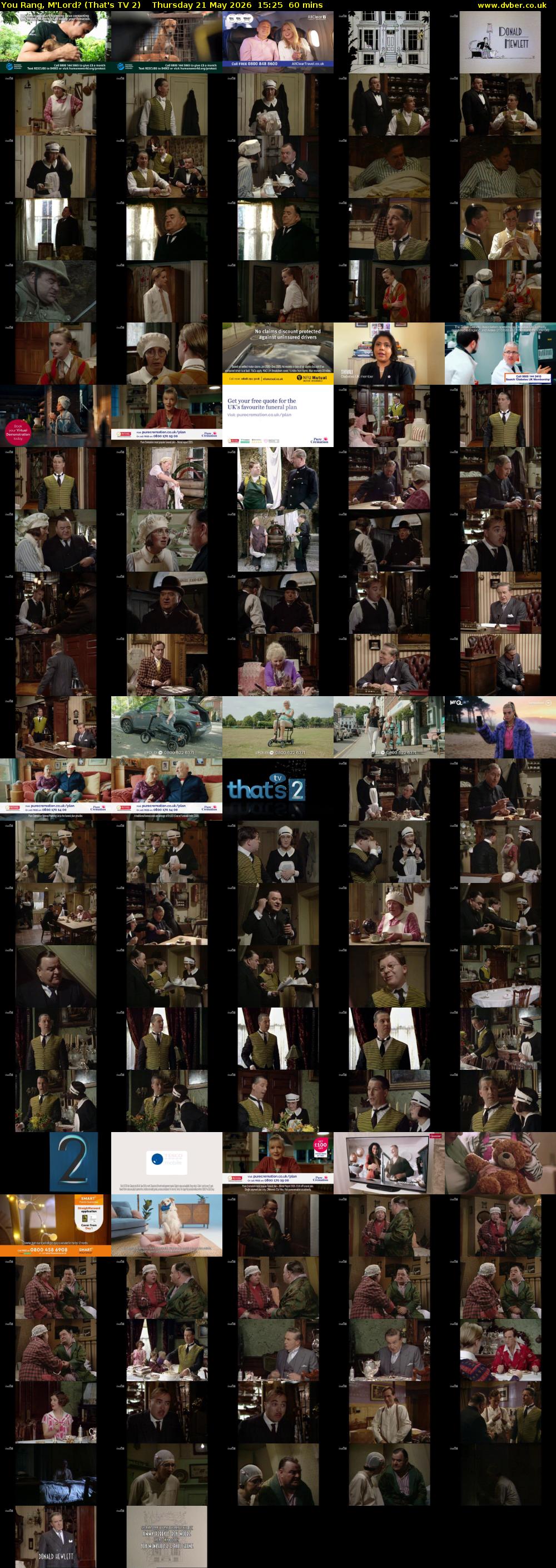 You Rang, M'Lord? (That's TV 2) Thursday 21 May 2026 15:25 - 16:25