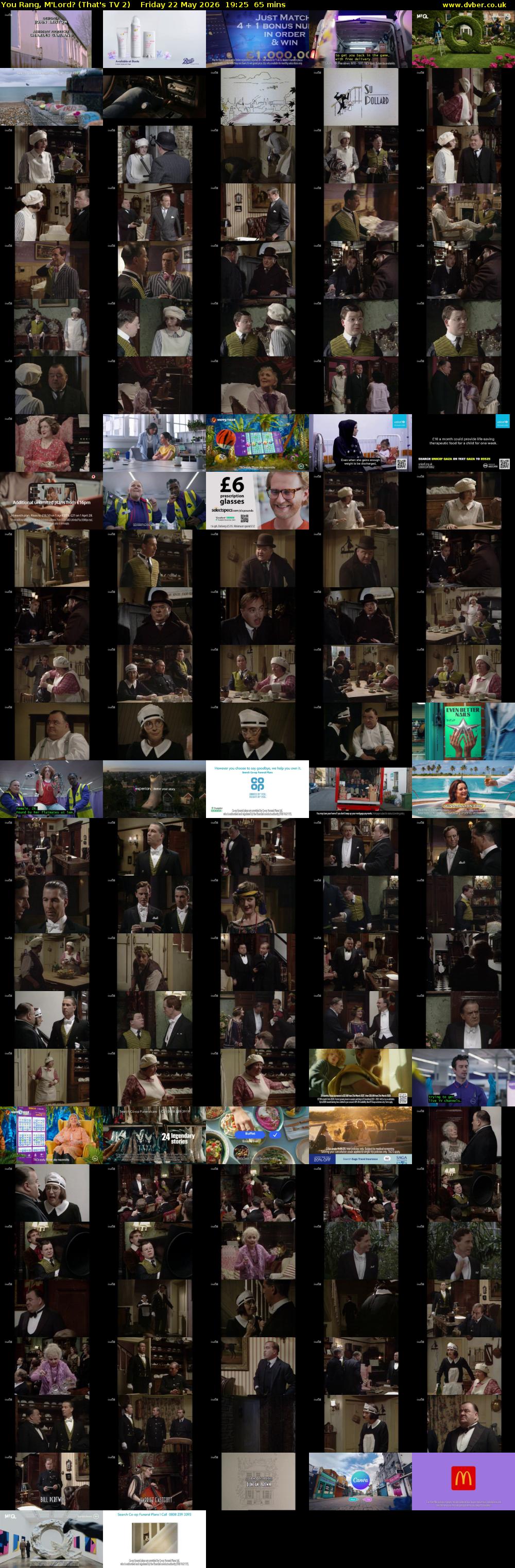 You Rang, M'Lord? (That's TV 2) Friday 22 May 2026 19:25 - 20:30