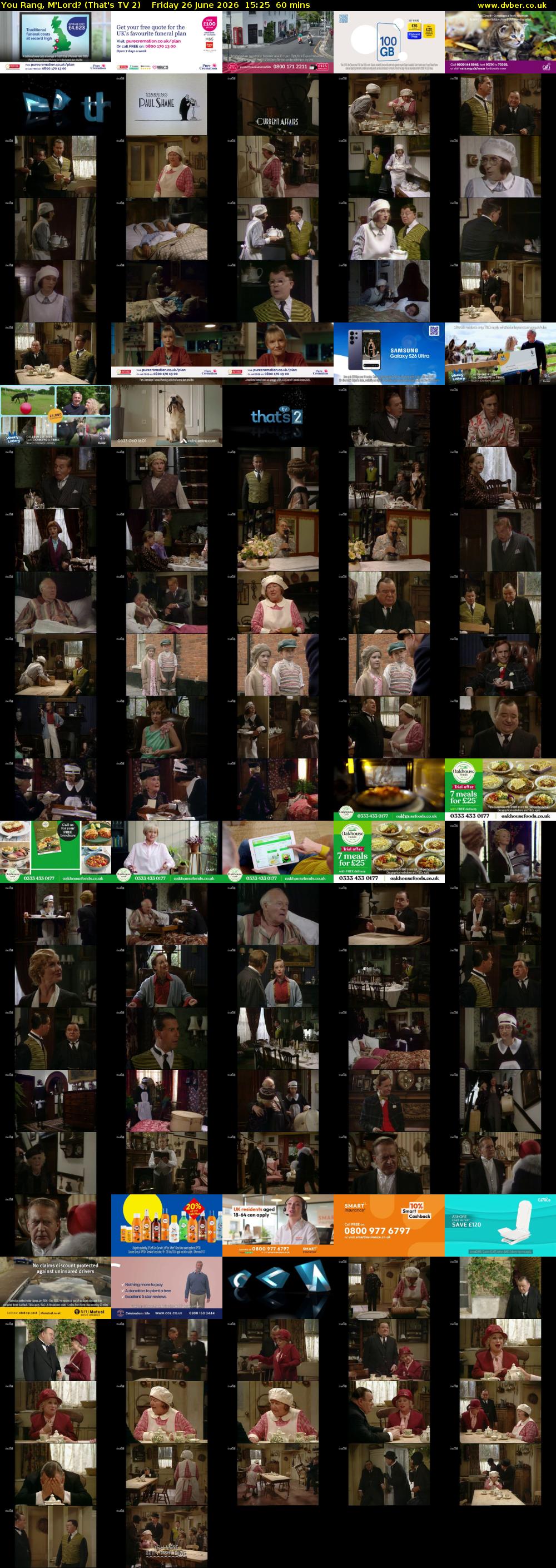 You Rang, M'Lord? (That's TV 2) Friday 26 June 2026 15:25 - 16:25