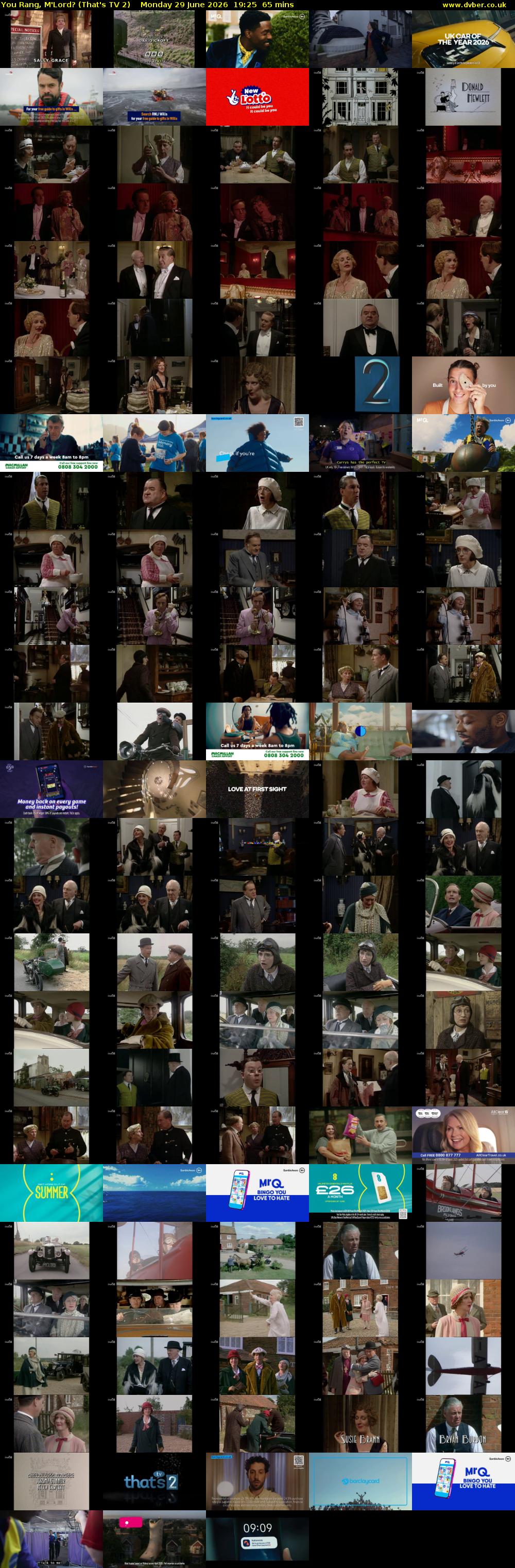 You Rang, M'Lord? (That's TV 2) Monday 29 June 2026 19:25 - 20:30