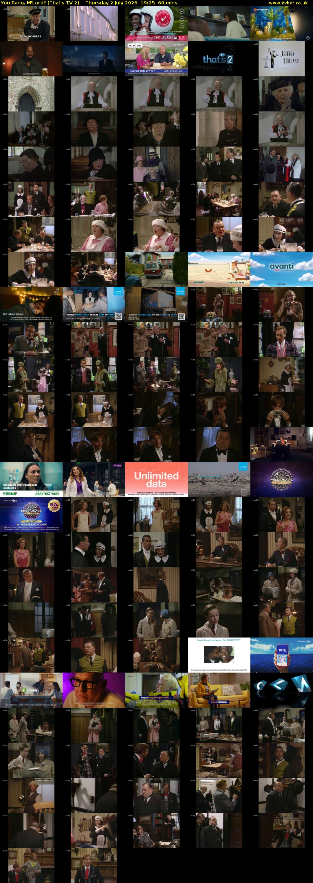 You Rang, M'Lord? (That's TV 2) Thursday 2 July 2026 19:25 - 20:25