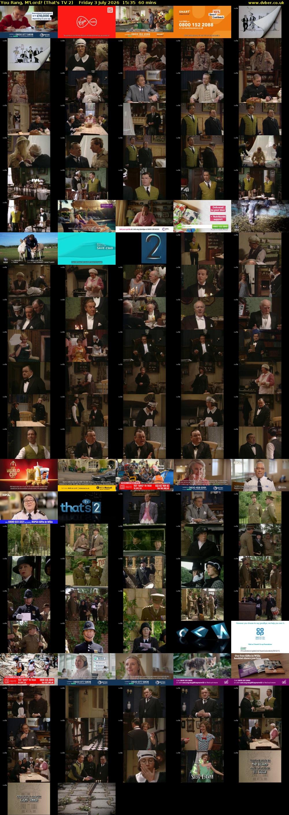 You Rang, M'Lord? (That's TV 2) Friday 3 July 2026 15:35 - 16:35