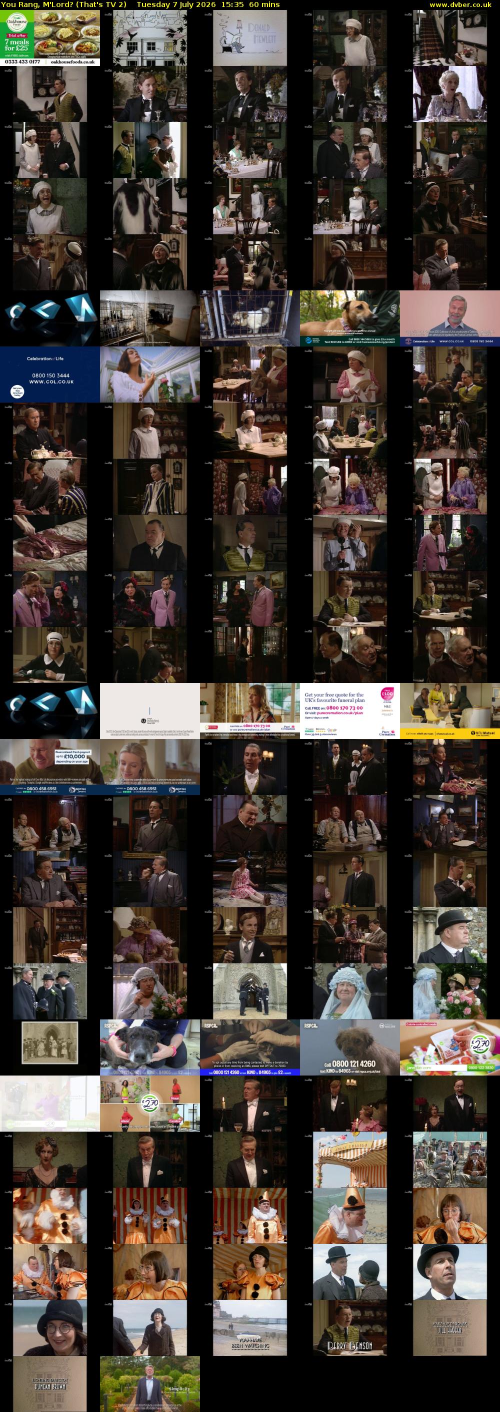 You Rang, M'Lord? (That's TV 2) Tuesday 7 July 2026 15:35 - 16:35