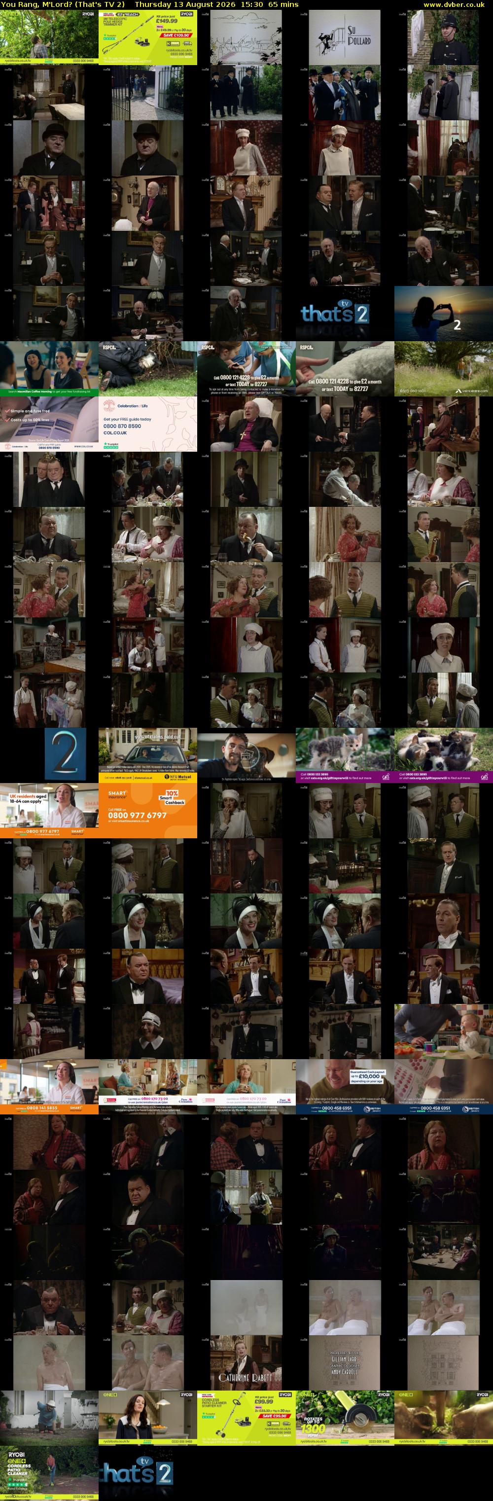 You Rang, M'Lord? (That's TV 2) Thursday 13 August 2026 15:30 - 16:35