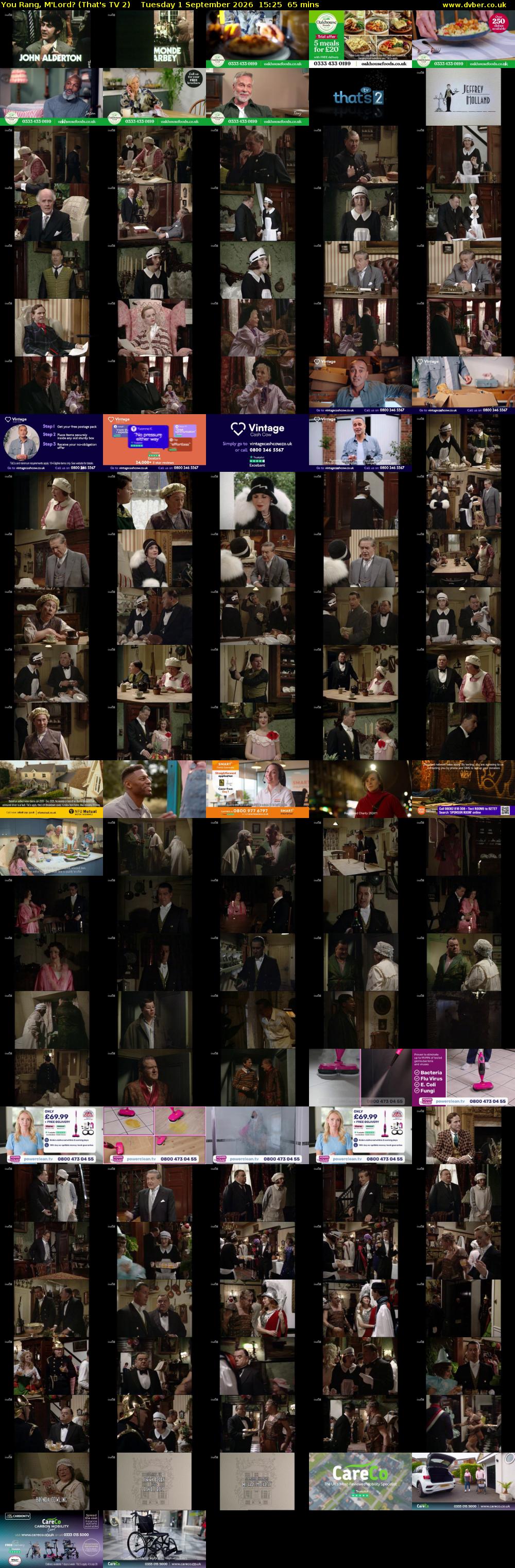 You Rang, M'Lord? (That's TV 2) Tuesday 1 September 2026 15:25 - 16:30