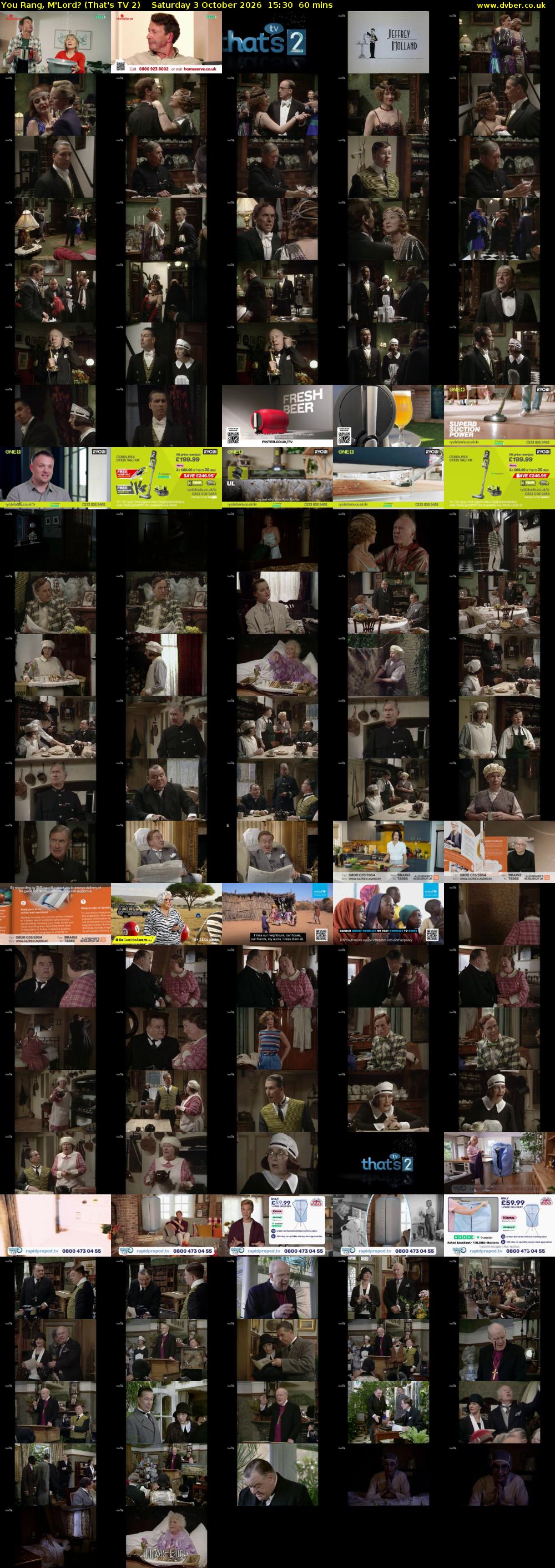 You Rang, M'Lord? (That's TV 2) Saturday 3 October 2026 15:30 - 16:30