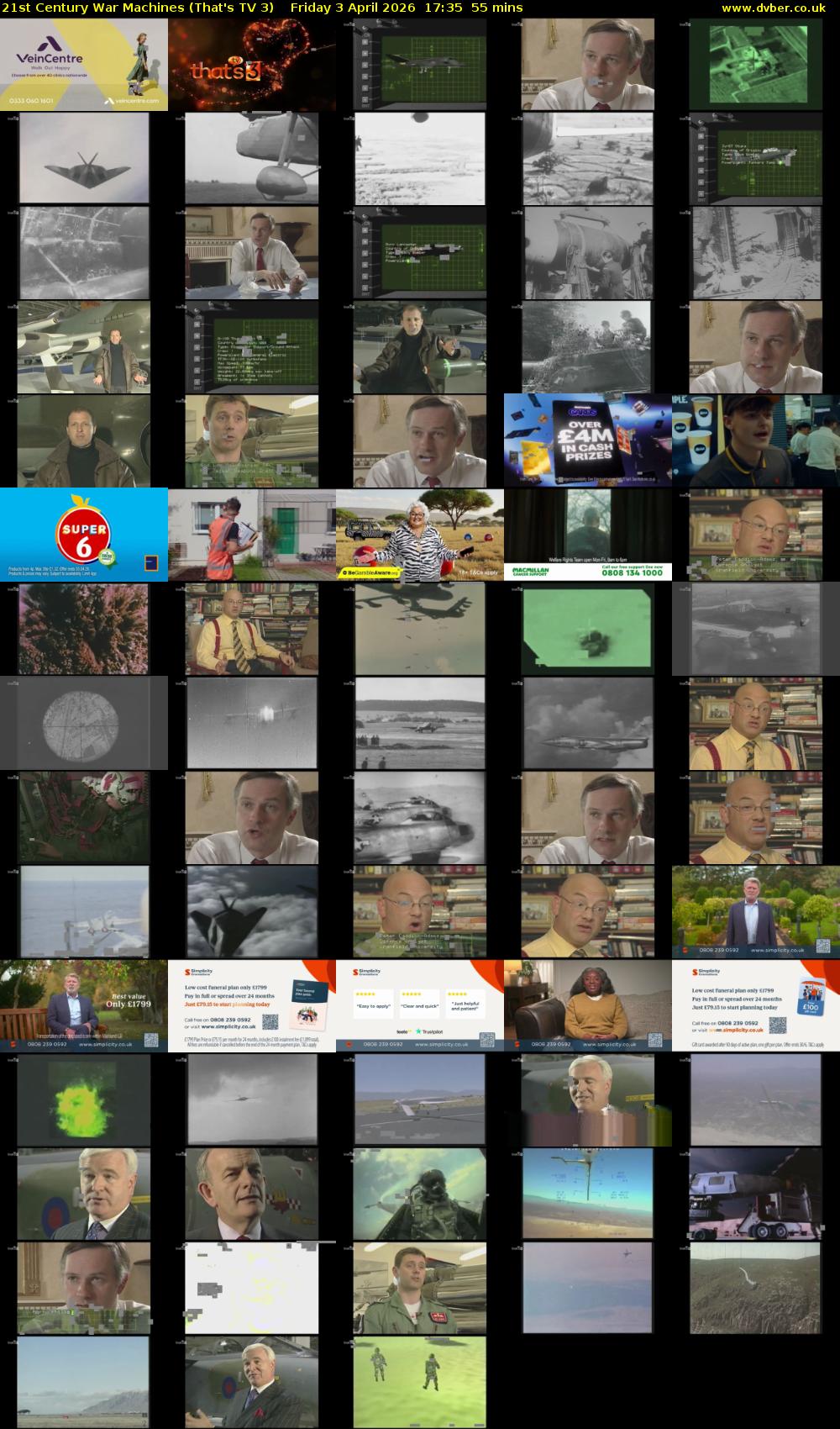 21st Century War Machines (That's TV 3) Friday 3 April 2026 17:35 - 18:30